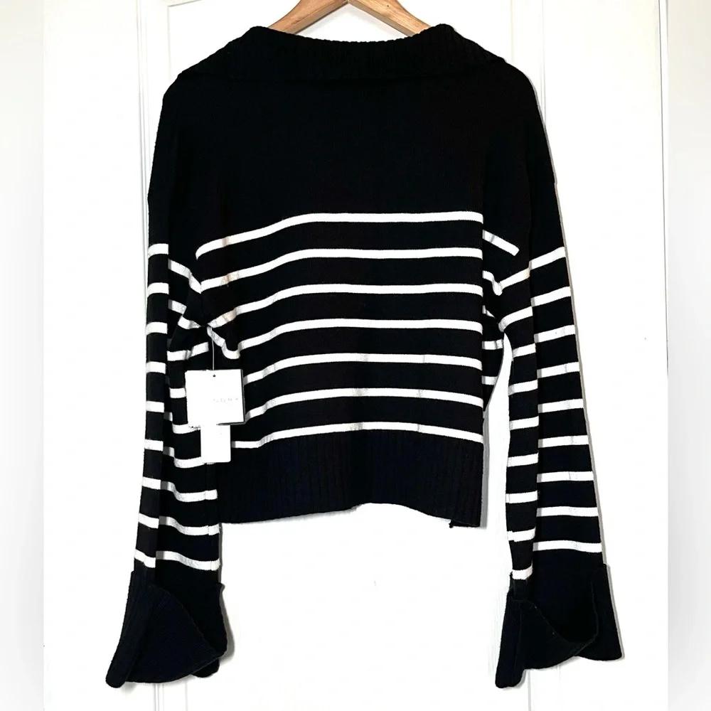 NWT Laundry By Shelli Legal Polo Sweater Academia Oversized Preppy, Size L - Picture 3 of 14